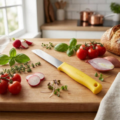 Habitat Basic Smart Kitchen Knife – Sharp Yellow Knife for Chopping Vegetables and Fruits