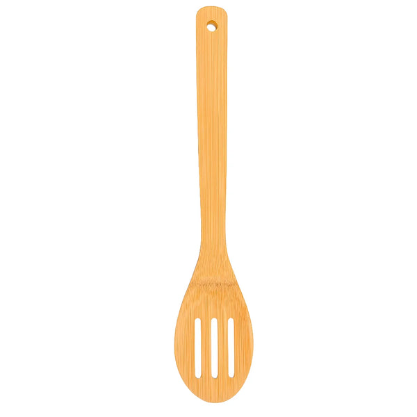 Habitat Bamboo Slotted Spoon – Eco-Friendly Kitchen Utensil for Draining, Stirring, and Serving