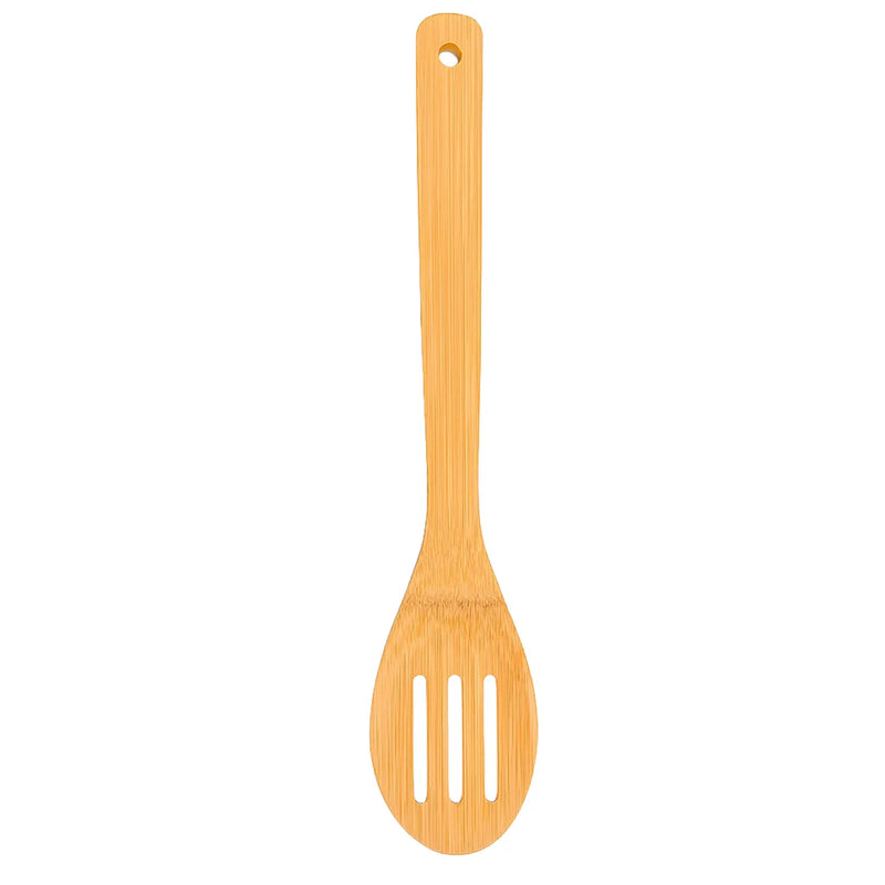 Habitat Bamboo Slotted Spoon – Eco-Friendly Kitchen Utensil for Draining, Stirring, and Serving