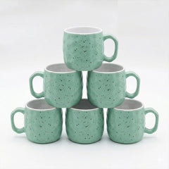 Habitat Ceramic Cup 180 ML Green & White