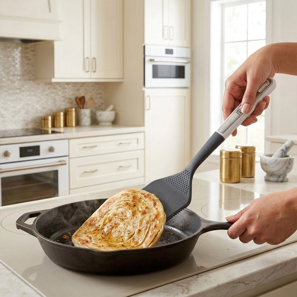 Habitat Nylon Chinese Turner – Durable Kitchen Spatula for Stir-Frying, Flipping, and Serving