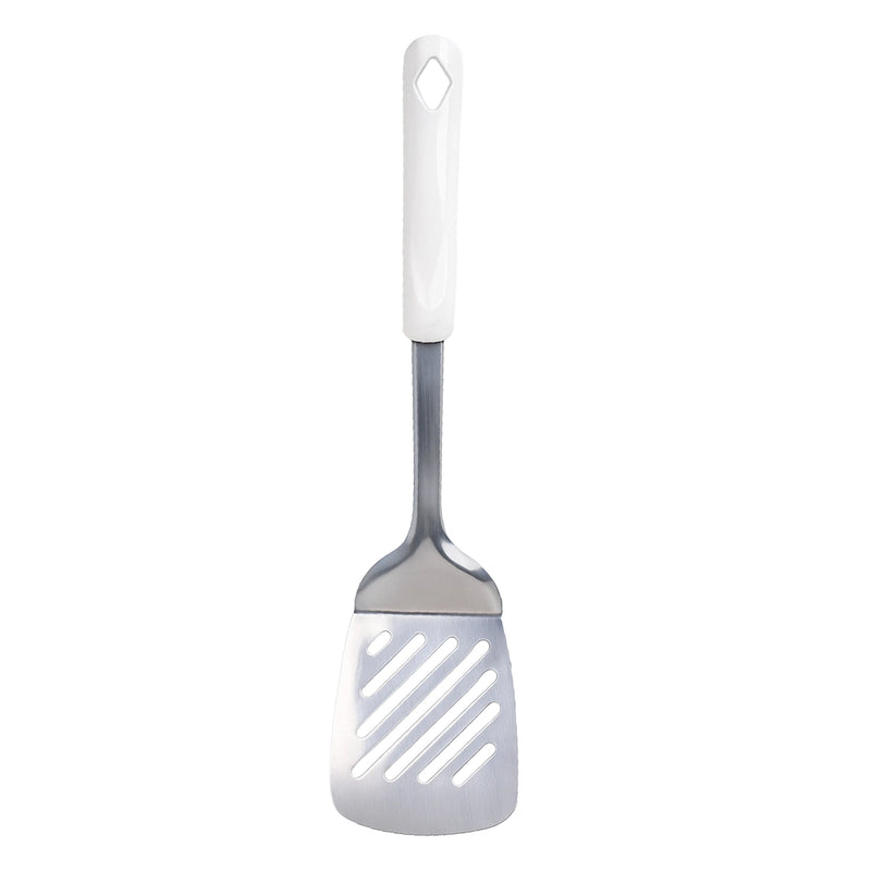 Habitat Diamond Stainless Steel Slotted Turner – Durable Kitchen Spatula for Flipping, Turning, and Serving Food