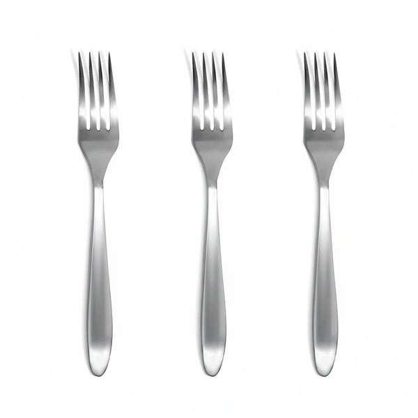 Habitat Basic Wilton Baby Fork – Set of 3 Stainless Steel Utensils for Toddlers and Kids
