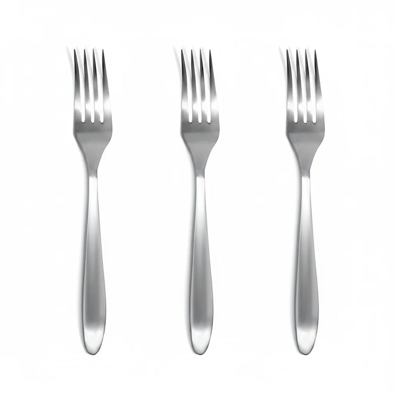 Habitat Basic Wilton Baby Fork – Set of 3 Stainless Steel Utensils for Toddlers and Kids