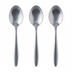 Habitat Basic Wilton Coffee Spoon – Set of 3 Stainless Steel Spoons for Coffee, Tea, and Beverages