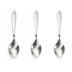 Habitat Basic Wilton Tea Spoon – Set of 3 Stainless Steel Spoons for Tea, Coffee, and Beverages
