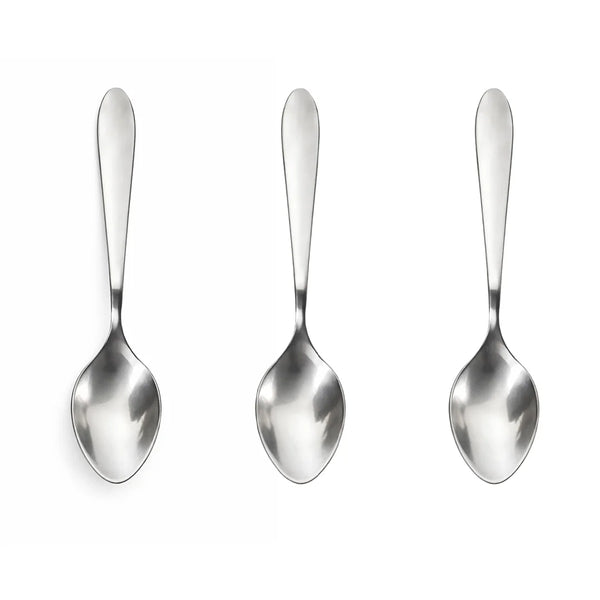 Habitat Basic Wilton Tea Spoon – Set of 3 Stainless Steel Spoons for Tea, Coffee, and Beverages