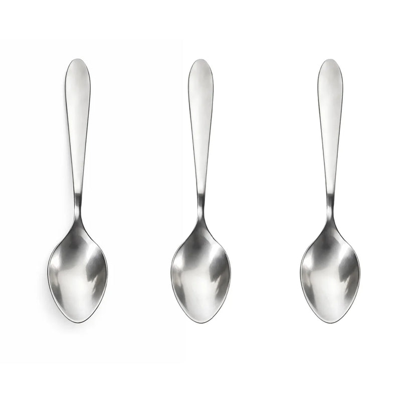 Habitat Basic Wilton Tea Spoon – Set of 3 Stainless Steel Spoons for Tea, Coffee, and Beverages