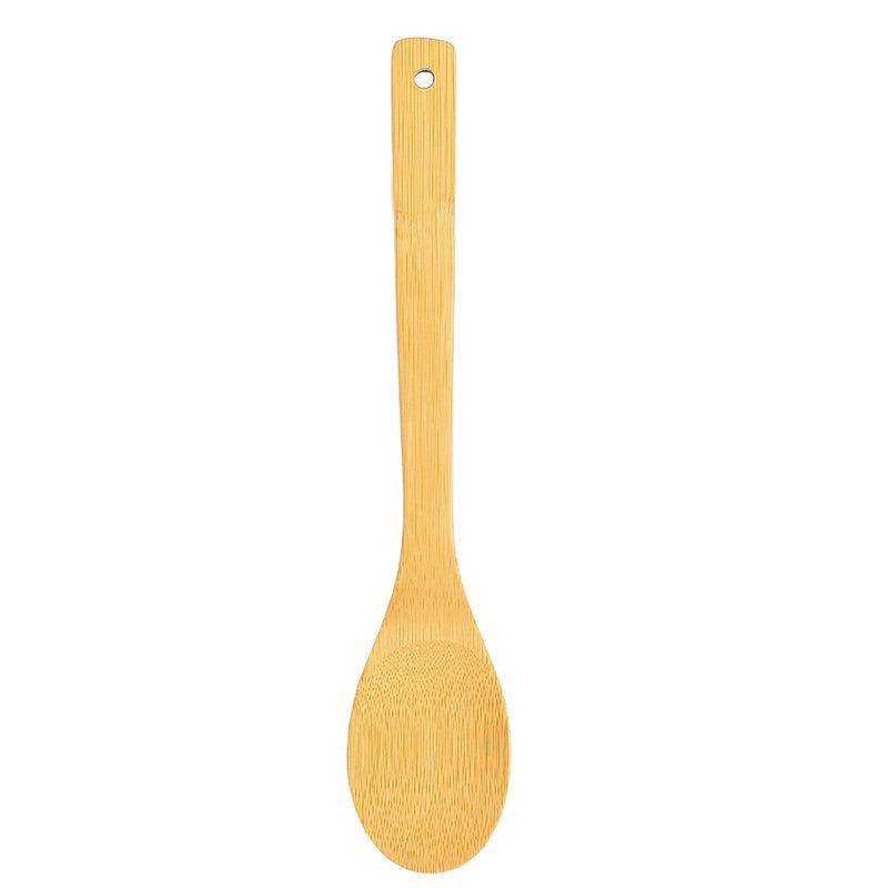 Habitat Bamboo Solid Spoon – Eco-Friendly Kitchen Utensil for Stirring, Cooking, and Serving
