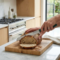 Habitat Bread Knife with Polo Handle – Sharp Serrated Knife for Cutting Bread, Cakes, and Baked Goods