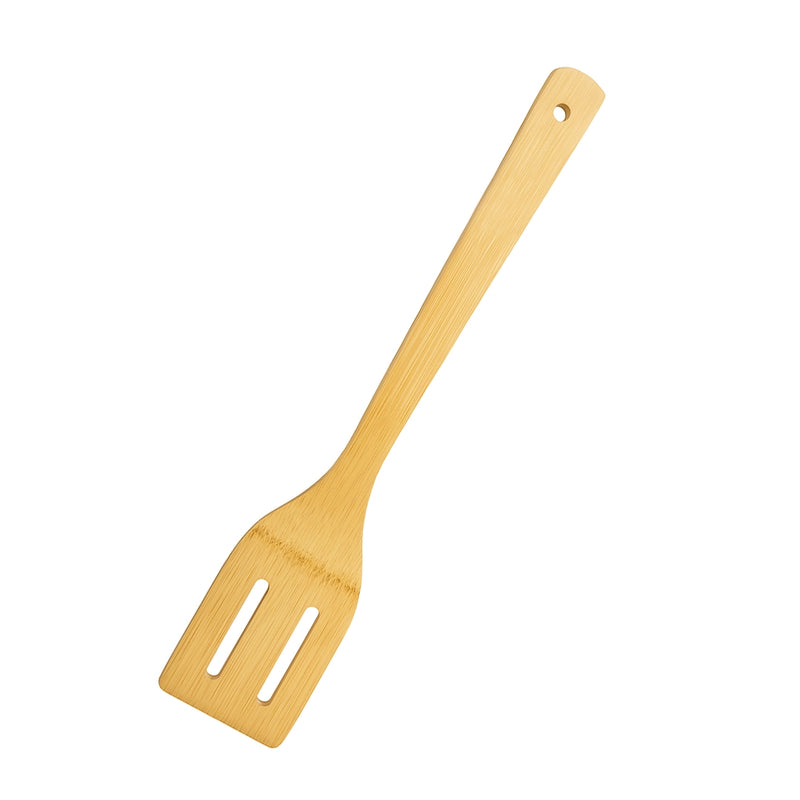 Habitat Bamboo Slotted Turner – Eco-Friendly Kitchen Spatula for Flipping, Stir-Frying, and Serving