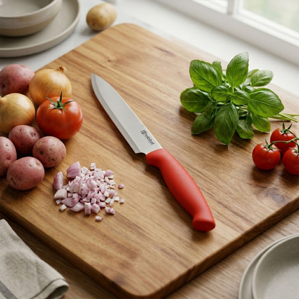 Habitat Laser Logo Chef's Knife – Sharp Kitchen Knife for Vegetables, Fruits, and Meat