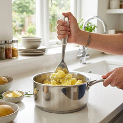 Habitat Stainless Steel Potato Masher – Durable Kitchen Tool for Mashing Potatoes, Vegetables, and Fruits