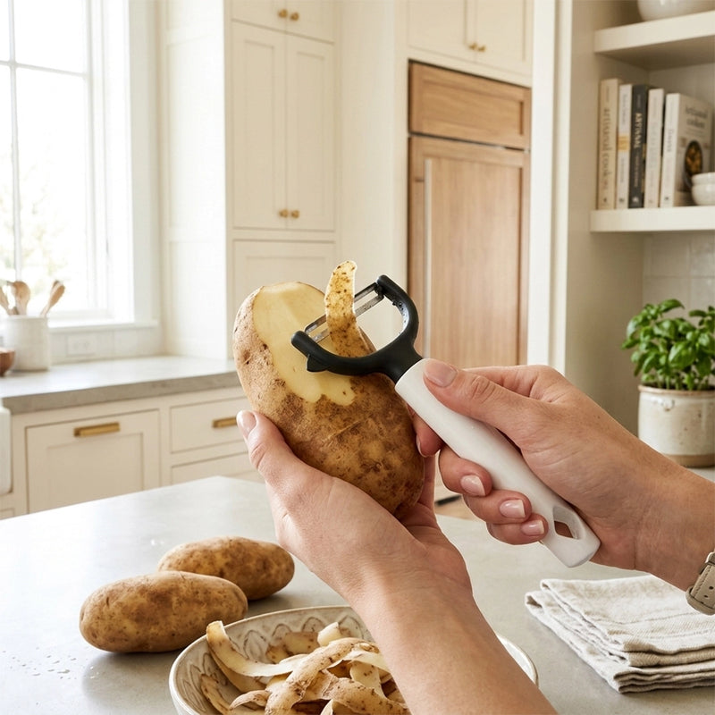 Habitat Diamond Arch Peeler – Sharp and Durable Kitchen Peeler for Potatoes, Carrots, Cucumbers, and Fruits