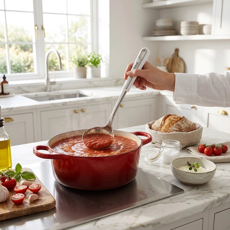 Habitat Stainless Steel Soup Ladle – Durable Kitchen Utensil for Serving Soups, Stews, and Gravies
