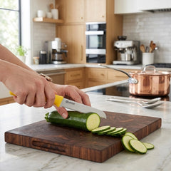 Habitat Basic Smart Kitchen Knife – Sharp Yellow Knife for Chopping Vegetables and Fruits