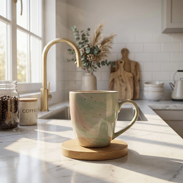 Habitat Ceramic Coffee Mug Cylindrical Green