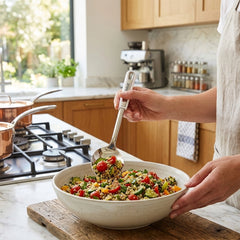 Habitat Stainless Steel Solid Spoon – Durable Kitchen Utensil for Cooking, Stirring, and Serving