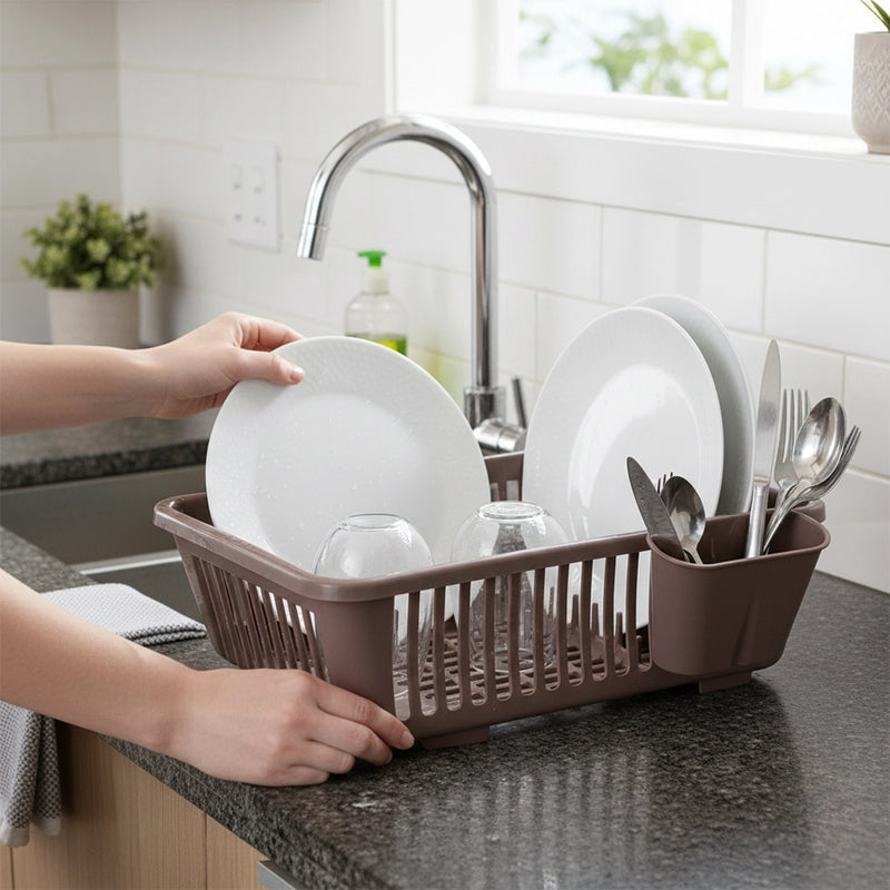 Habitat Kitchen Rack Plastic 3in1 Large Sink Set
