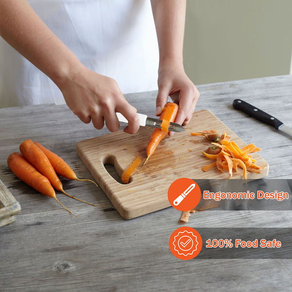 Habitat Diamond Straight Peeler – Sharp Kitchen Peeler for Potatoes, Carrots, Cucumbers, and Fruits