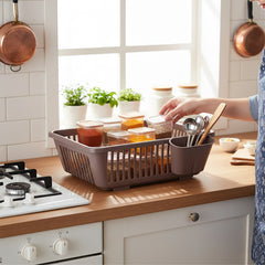 Habitat Kitchen Rack Plastic 3in1 Large Sink Set