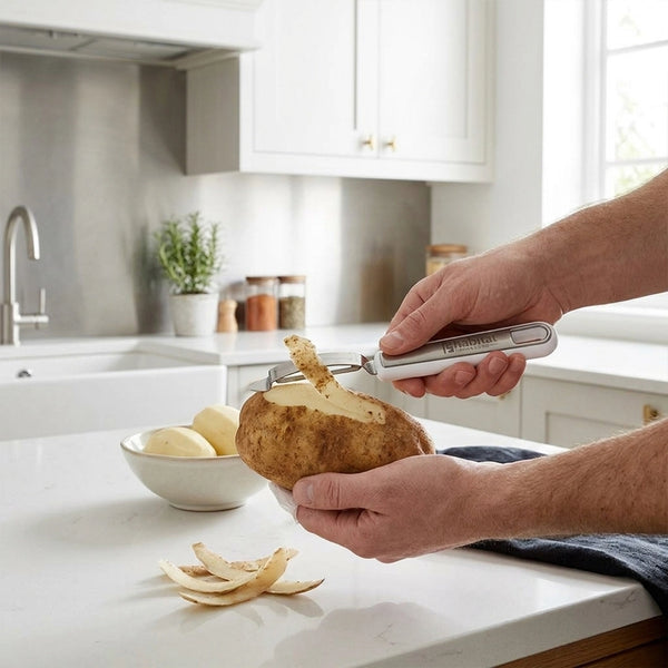 Habitat Stainless Steel Straight Peeler – Durable Kitchen Peeler for Potatoes, Carrots, Cucumbers, and Fruits