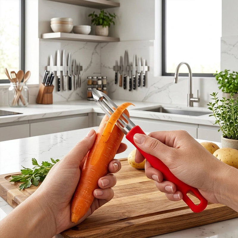 Habitat Basic Smart Vegetable Peeler – Kitchen Peeler for Potatoes, Carrots, Cucumbers, and Fruits
