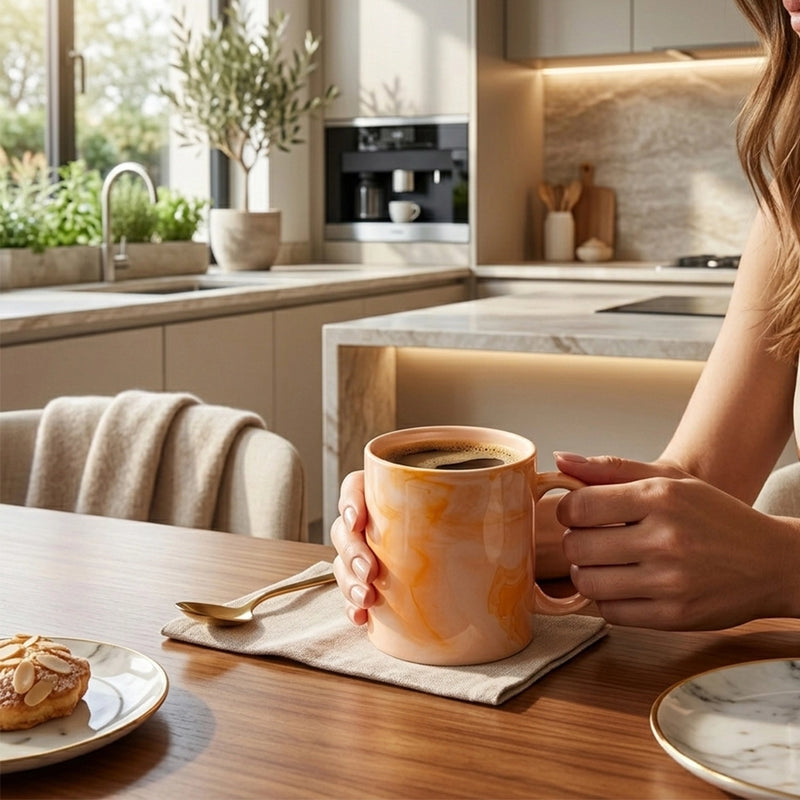 Habitat Ceramic Coffee Mug Round Beige