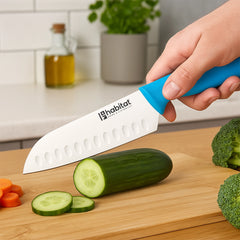 Habitat Santoku Knife – Sharp Japanese-Style Kitchen Knife for Chopping, Slicing & Dicing Vegetables, Fruits, and Meat