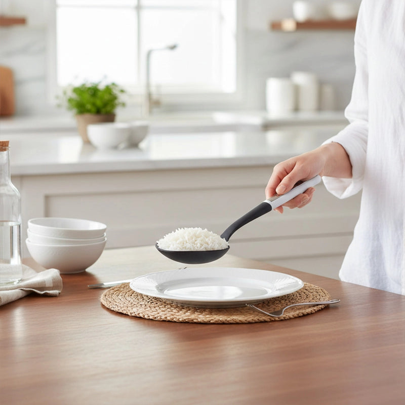 Habitat Nylon Solid Spoon – Durable Kitchen Utensil for Cooking, Stirring, and Serving