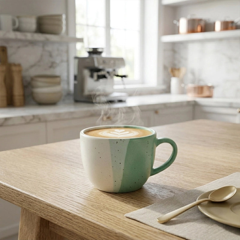 Habitat Ceramic Cup 160 ML Green