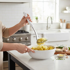 Habitat Diamond Stainless Steel Potato Masher with PP Handle – Durable Kitchen Tool for Mashing Potatoes and Vegetables