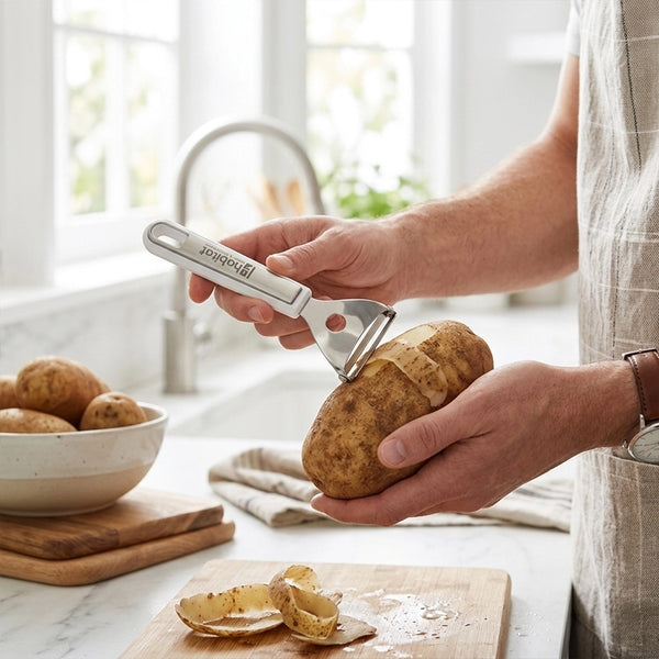 Habitat Stainless Steel Y Peeler – Durable Kitchen Peeler for Potatoes, Carrots, Cucumbers, and Fruits