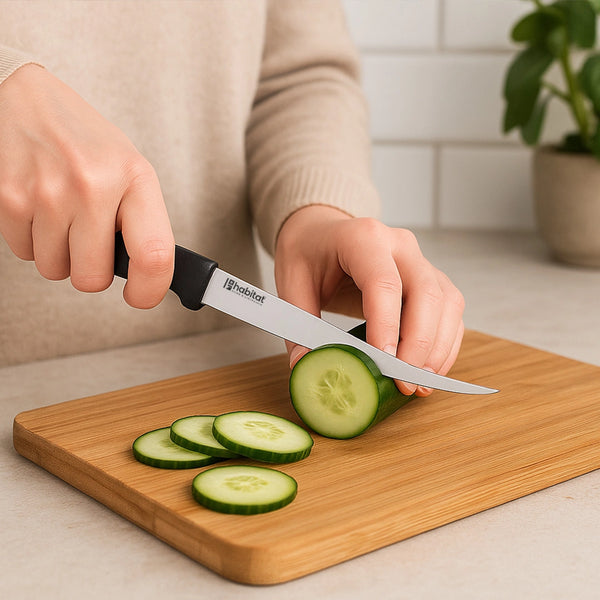 Habitat Tomato Knife – Sharp Kitchen Knife for Slicing Tomatoes, Fruits, and Vegetables