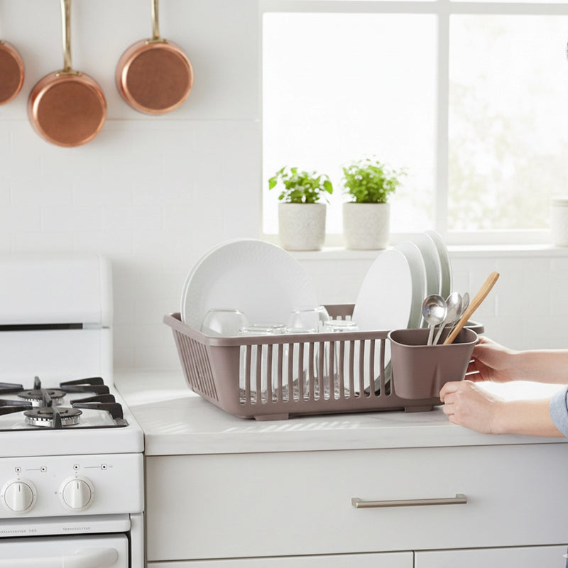Habitat Kitchen Rack Plastic 3in1 Large Sink Set