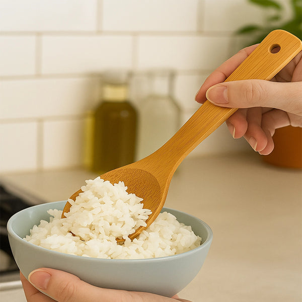 Habitat Bamboo Rice Spoon – Eco-Friendly Kitchen Utensil for Serving Rice, Pulao, and Other Dishes