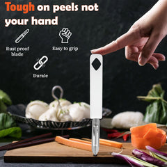 Habitat Diamond Straight Peeler – Sharp Kitchen Peeler for Potatoes, Carrots, Cucumbers, and Fruits
