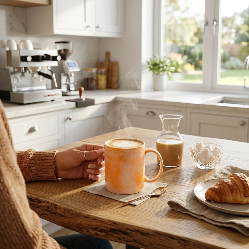 Habitat Ceramic Coffee Mug Round Beige