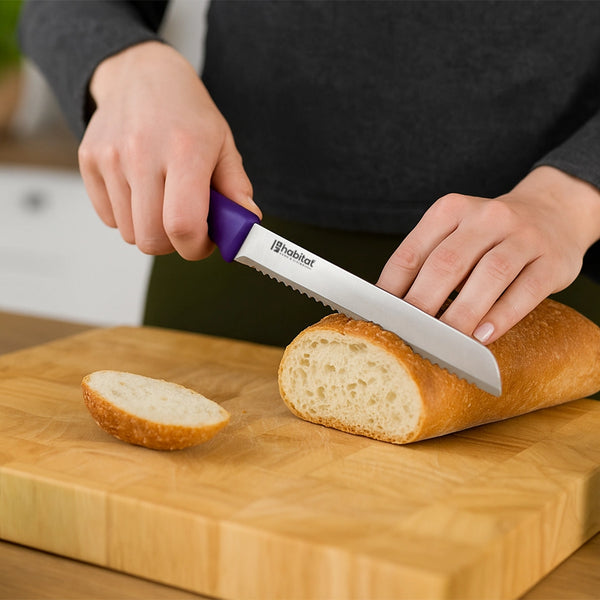 Habitat Bread Knife – Sharp Serrated Kitchen Knife for Cutting Bread, Cakes, and Baked Goods