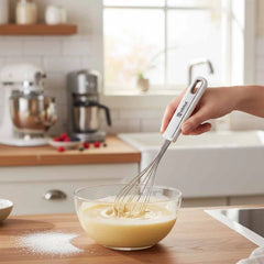 Habitat Stainless Steel Whisk – Durable Kitchen Tool for Beating Eggs, Mixing Batter, and Whipping Cream