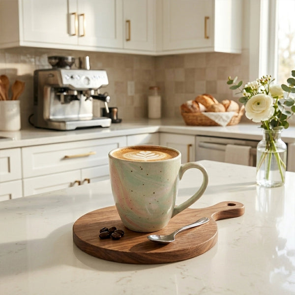 Habitat Ceramic Coffee Mug Cylindrical Green