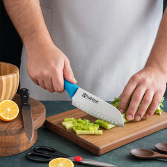 Habitat Santoku Knife – Sharp Japanese-Style Kitchen Knife for Chopping, Slicing & Dicing Vegetables, Fruits, and Meat