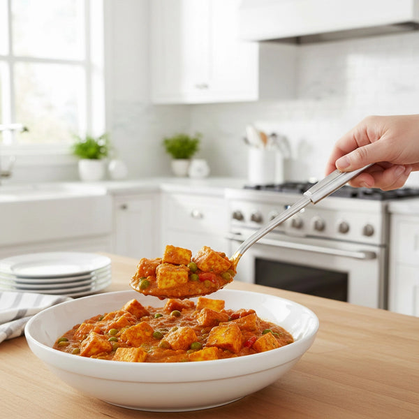 Habitat Stainless Steel Solid Spoon – Durable Kitchen Utensil for Cooking, Stirring, and Serving