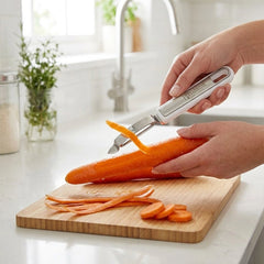 Habitat Stainless Steel Straight Peeler – Durable Kitchen Peeler for Potatoes, Carrots, Cucumbers, and Fruits