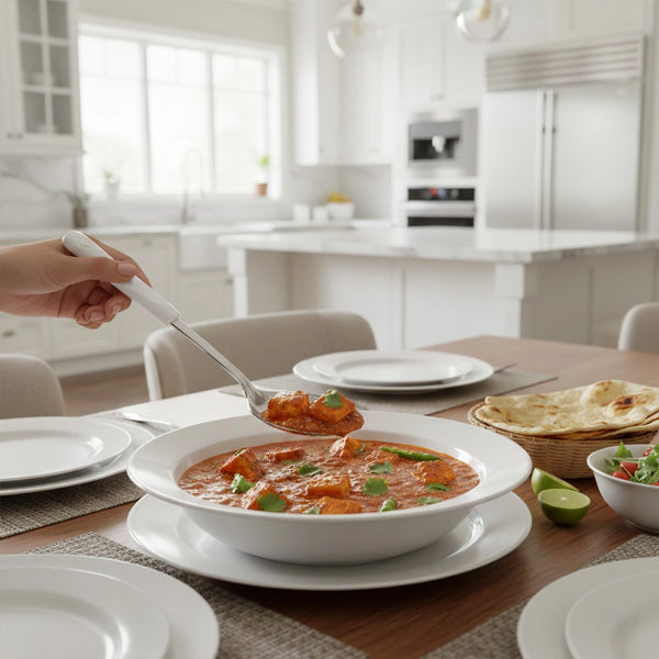 Habitat Diamond Stainless Steel Solid Spoon – Durable Kitchen Utensil for Cooking, Stirring, and Serving