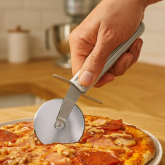 Habitat Stainless Steel Pizza Cutter – Sharp and Durable Kitchen Tool for Cutting Pizza, Pastries, and Flatbreads
