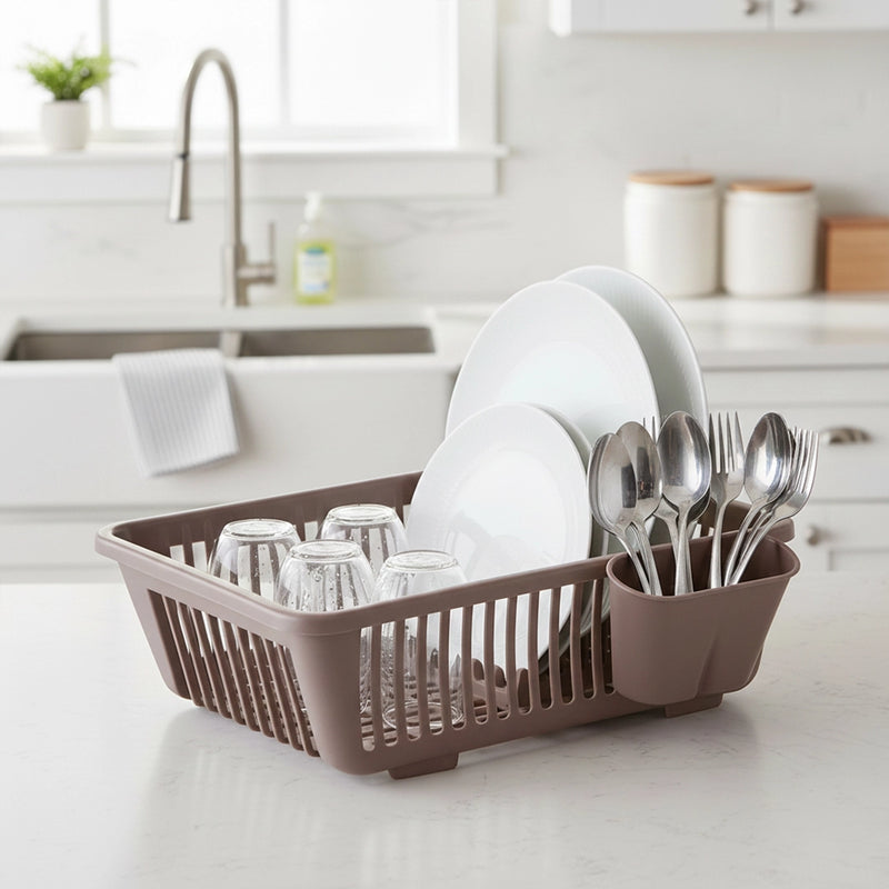 Habitat Kitchen Rack Plastic 3in1 Large Sink Set