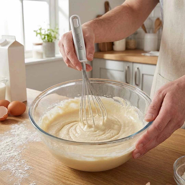 Habitat Stainless Steel Whisk – Durable Kitchen Tool for Beating Eggs, Mixing Batter, and Whipping Cream