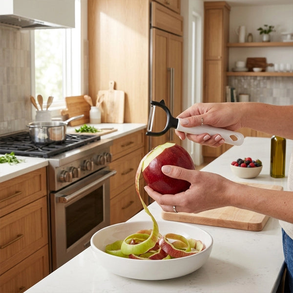 Habitat Diamond Arch Peeler – Sharp and Durable Kitchen Peeler for Potatoes, Carrots, Cucumbers, and Fruits