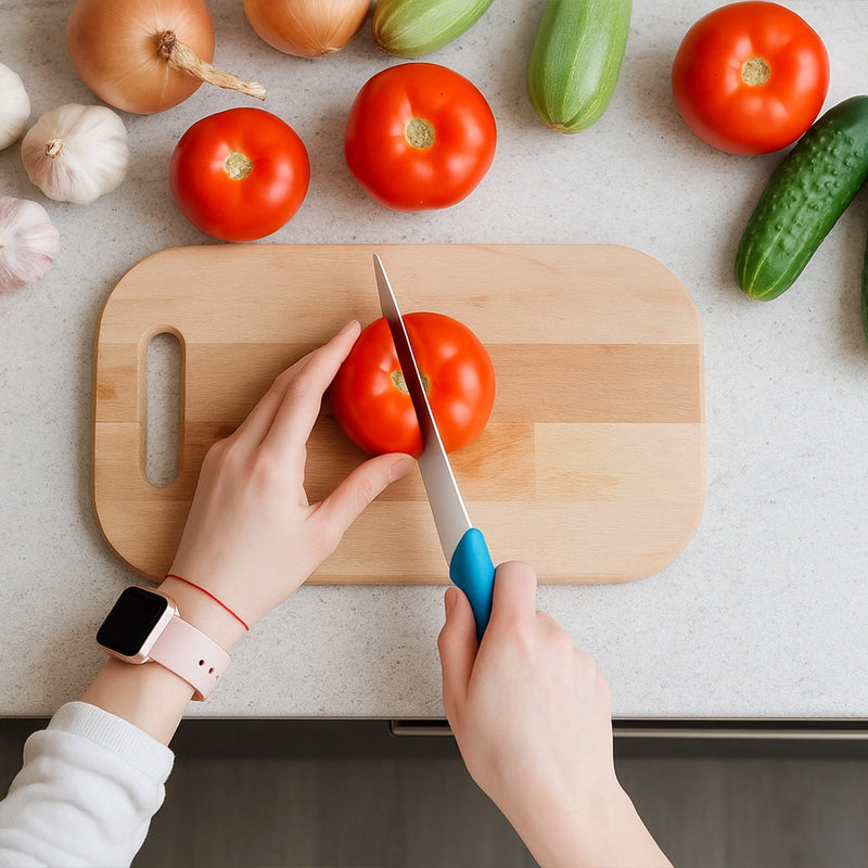 Habitat Santoku Knife – Sharp Japanese-Style Kitchen Knife for Chopping, Slicing & Dicing Vegetables, Fruits, and Meat
